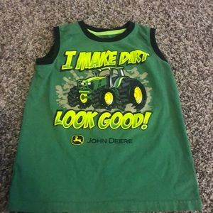 John Deere Camo Youth Logo Sleeveless Tank Top